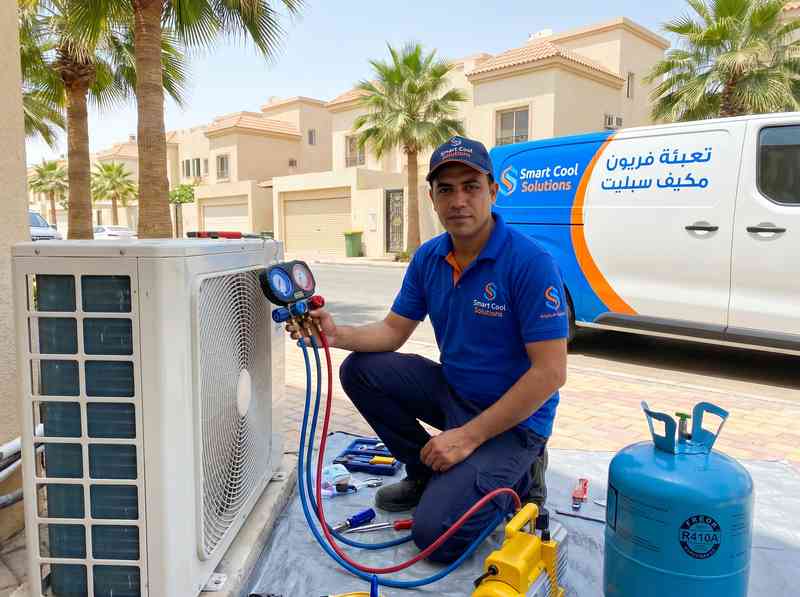 تعبئة فريون مكيف سبليت بجدة - سمارت كول سوليشنز